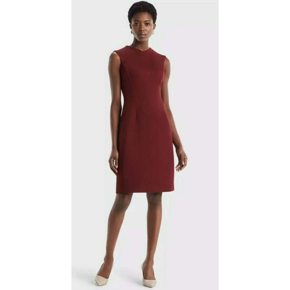 MM LaFleur Maggie Sheath Dress Textured Ponte Sz 6